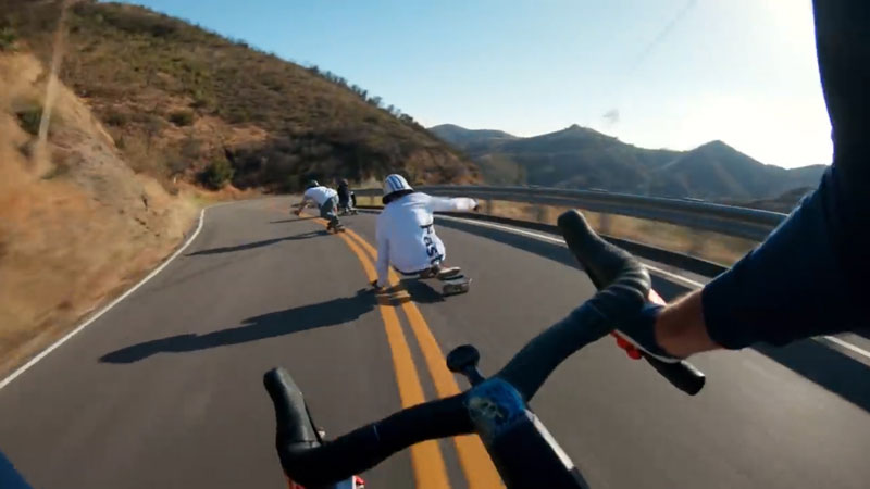 Longboard x cyclist: Who’s Faster?